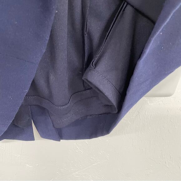 Tahari Arthur S Levine Navy Blue Cap Sleeve Sheath Dress Womens 4P Academia Mini - Picture 5 of 10